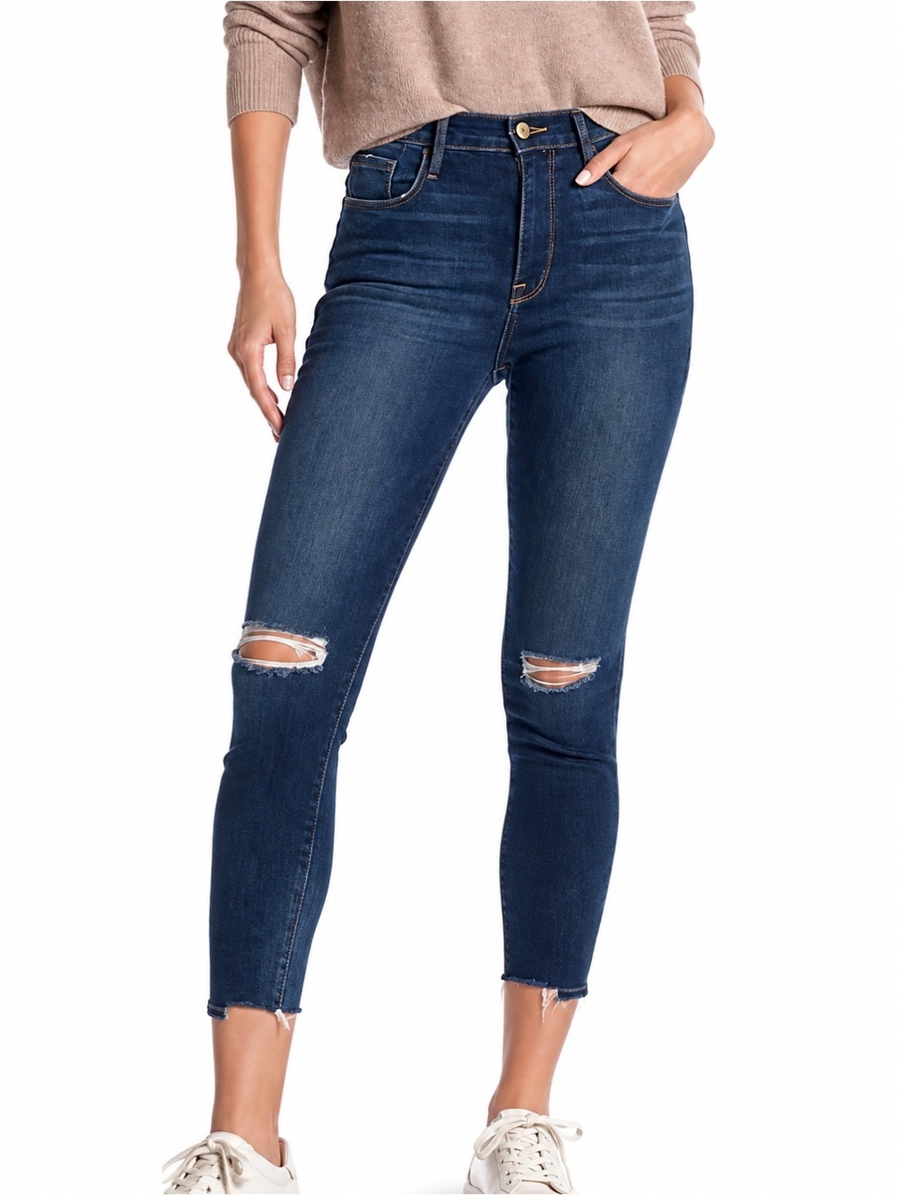 Frame Ali high rise cigarette jeans, size 27 - Picture 1 of 8